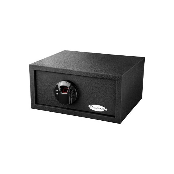 Barska Biometric Keypad Safe Color Box, - 0.46 Cubic Feet, 14-1/2"W x 11-3/4"W x 7"H - Black AX12888 - main